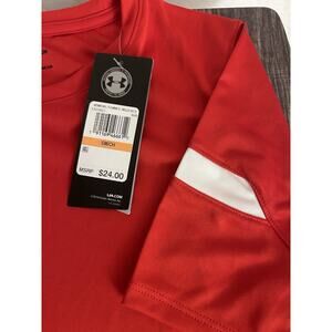 Under Armour Golazo 2.0 Short Sleeve Soccer Practice Shirt Women’s Size S Red